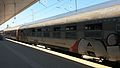 English: Night train from Beograd to Sofia with couchette car at Sofia Train Station Deutsch: Nachtzug Beograd–Sofia mit serbischem Liege- und bulgarischem Mitteleinstiegwagen im Bahnhof Sofia Hbf