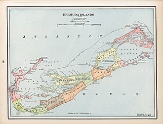 Bermuda Islands, page of Cram's 1901 world atlas Bermuda Islands 1901 atlas page.jpg