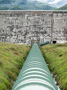 Bielerhöhe - Silvrettastausee - Wasserleitung