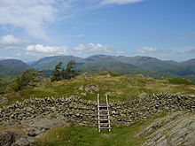 View north from Black Fell summit