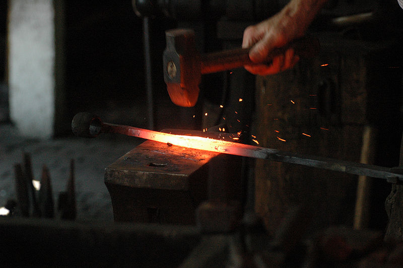 File:Blacksmith working.jpg