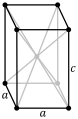 Cella unitaria del reticolo tetragonale a corpo centrato