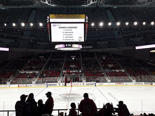 The arena before a 2019 Checkers game