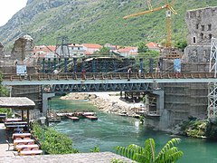 Старый мост проходит реконструкцию в 2003 году.