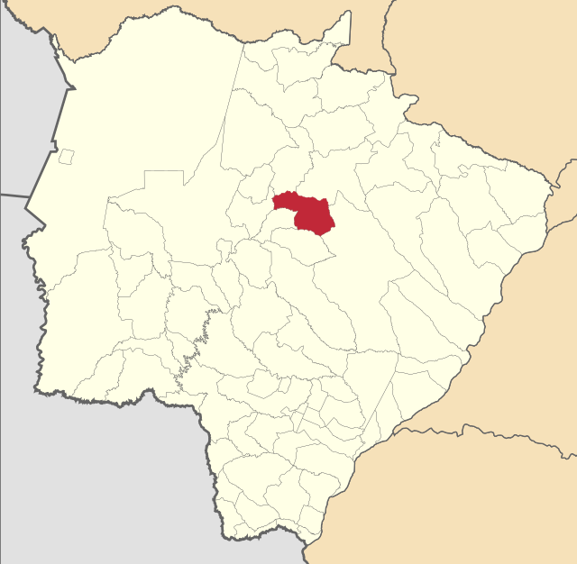 Localização de Bandeirantes em Mato Grosso do Sul