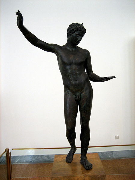 File:Bronze statue of a young athlete.jpg