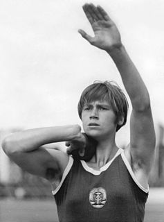 Burglinde Pollak East German heptathlete