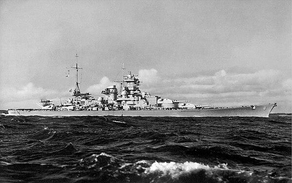 Scharnhorst photographed at sea