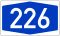 Bundesautobahn 226 number.svg