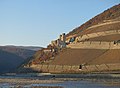 * Nomination: Ehrenfels Castle (Hesse), seen from the mouth of the river Nahe near Bingen during a very low water level of the Rhine in November 2018 --Milseburg 14:22, 26 September 2019 (UTC) * Review Black area in top right corner. Also: Can you lighten up the rather dark shadows of the castle? --Axel Tschentscher 12:00, 27 September 2019 (UTC) @Axel Tschentscher:  Done Thanks for the review. --Milseburg 12:47, 27 September 2019 (UTC)