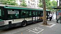 A bus stop in Paris