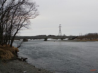 The bridge over the Bystraja, built in 1975.