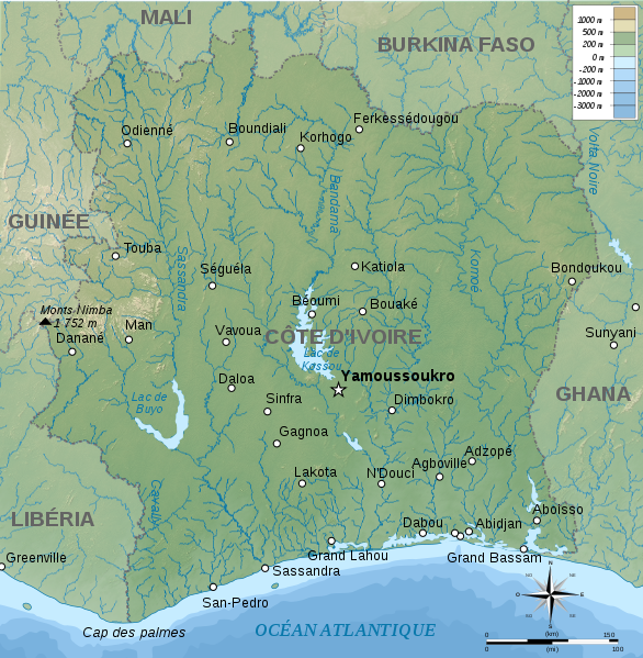 File:Côte d'Ivoire topographic map-fr.svg