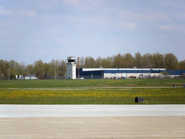 Control tower at the Cuyahoga County Airport