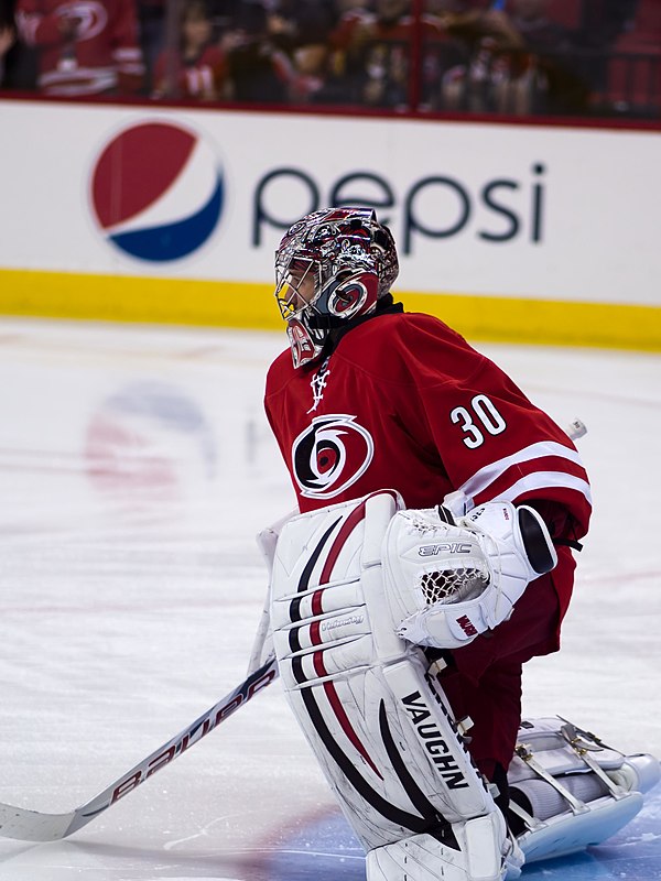 Ward with the Hurricanes during the 2013–14 NHL season