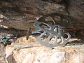 Image 14An SLCD placed in a crack. (from Rock-climbing equipment)