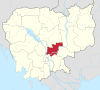 Cambodia Kampong Cham Province locator map.svg