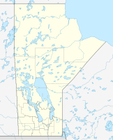 Lagekarte von Manitoba in Kanada