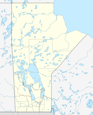 Asendikaart Kanada/Manitoba