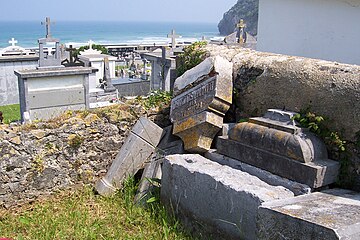 Cementerio civil junto al cementerio católico.