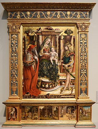 <i>Madonna of the Swallow</i> Painting by Carlo Crivelli