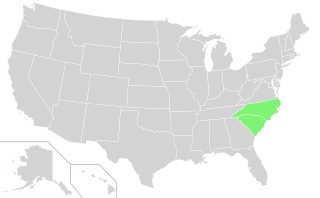 Carolinas U.S. states of North Carolina and South Carolina