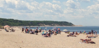 Sunbathers at Cedar Beach Cedar Beach in Mount Sinai, New York.png
