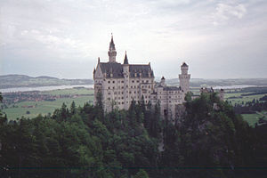 Vue du chemin du Marienbrücke.