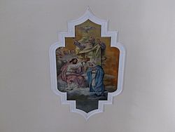Fresque au plafond "Couronnement de Marie"