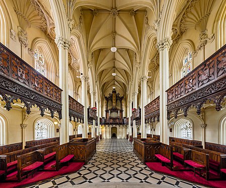 Looking west towards the organ