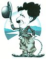 چارلی چاپلین در یک کاریکاتور توسط گرگ ویلیامز