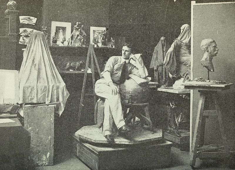 File:Charles Grafly in his Studio.jpg