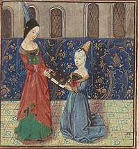 Christine de Pizan presents her Book to Margaret of Burgundy.jpg