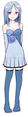 Blue-haired anime girl