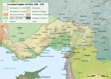 Pre-Dulkadirid southern Anatolia and northern Syria Cilician Armenia-en.svg