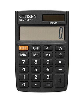 Citizen SLD-100NR pocket electronic calculator