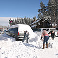 After snow storm, Boreal, California