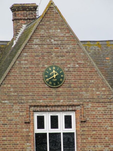 File:Clock on the school - geograph.org.uk - 1587083.jpg