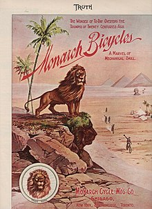Colorized 1896 Monarch Cycle Manufacturing Company print ad.jpg