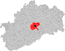 Location within the Haute-Saône department