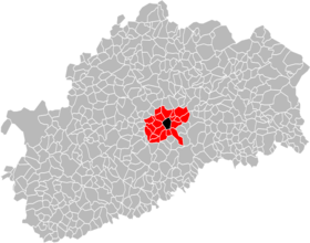 Localisation de Communauté d'agglomération de Vesoul