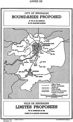 Plan De Partage De La Palestine