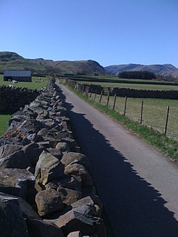 Country lane near Castlerigg stone circle - geograph.org.uk - 1299636