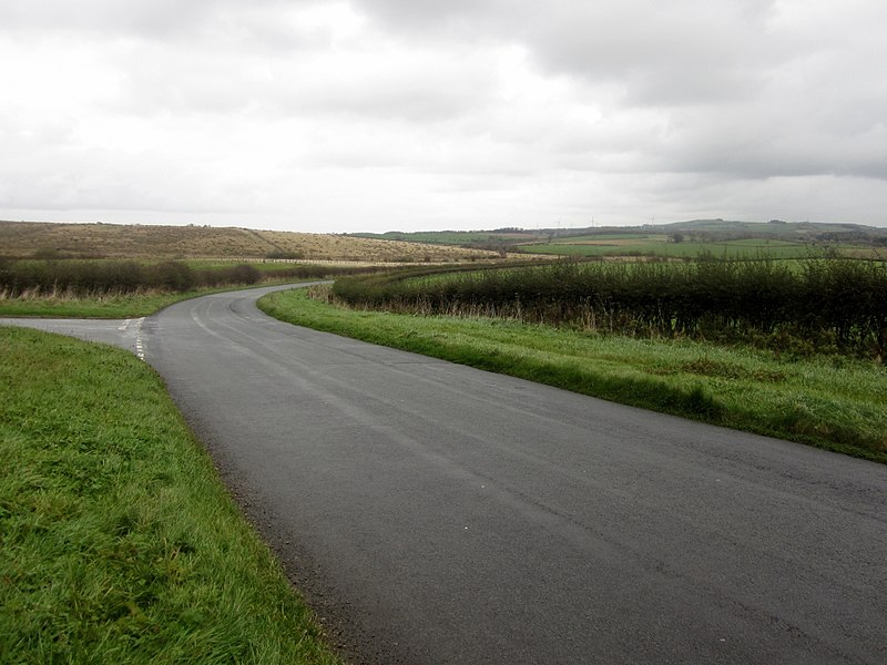 File:Country road north of Little Broughton - geograph.org.uk - 3765266.jpg