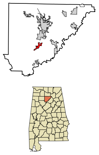File:Cullman County Alabama Incorporated and Unincorporated areas Dodge City Highlighted 0120955.svg