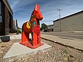 Dala horse in downtown Scandia, Minnesota
