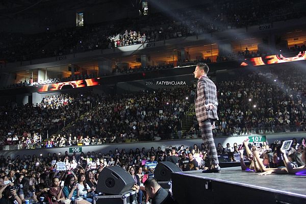 Daniel Padilla performing during his Most Wanted Concert, 2015