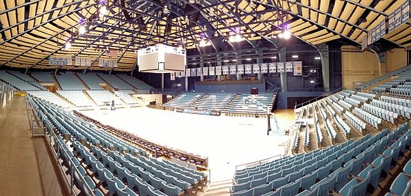 Carmichael Arena, the home of UNC women's basketball and several olympic sports