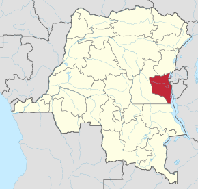 Kart over Sud-Kivu