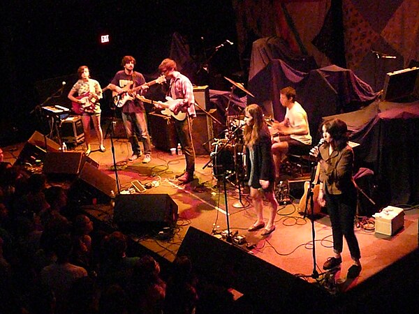 Dirty Projectors performing in 2009